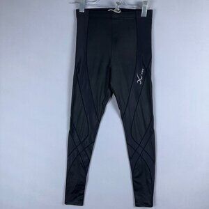 CW-X Leggings Womens Size Large Athletic Tights Endurance Pro Model Black
